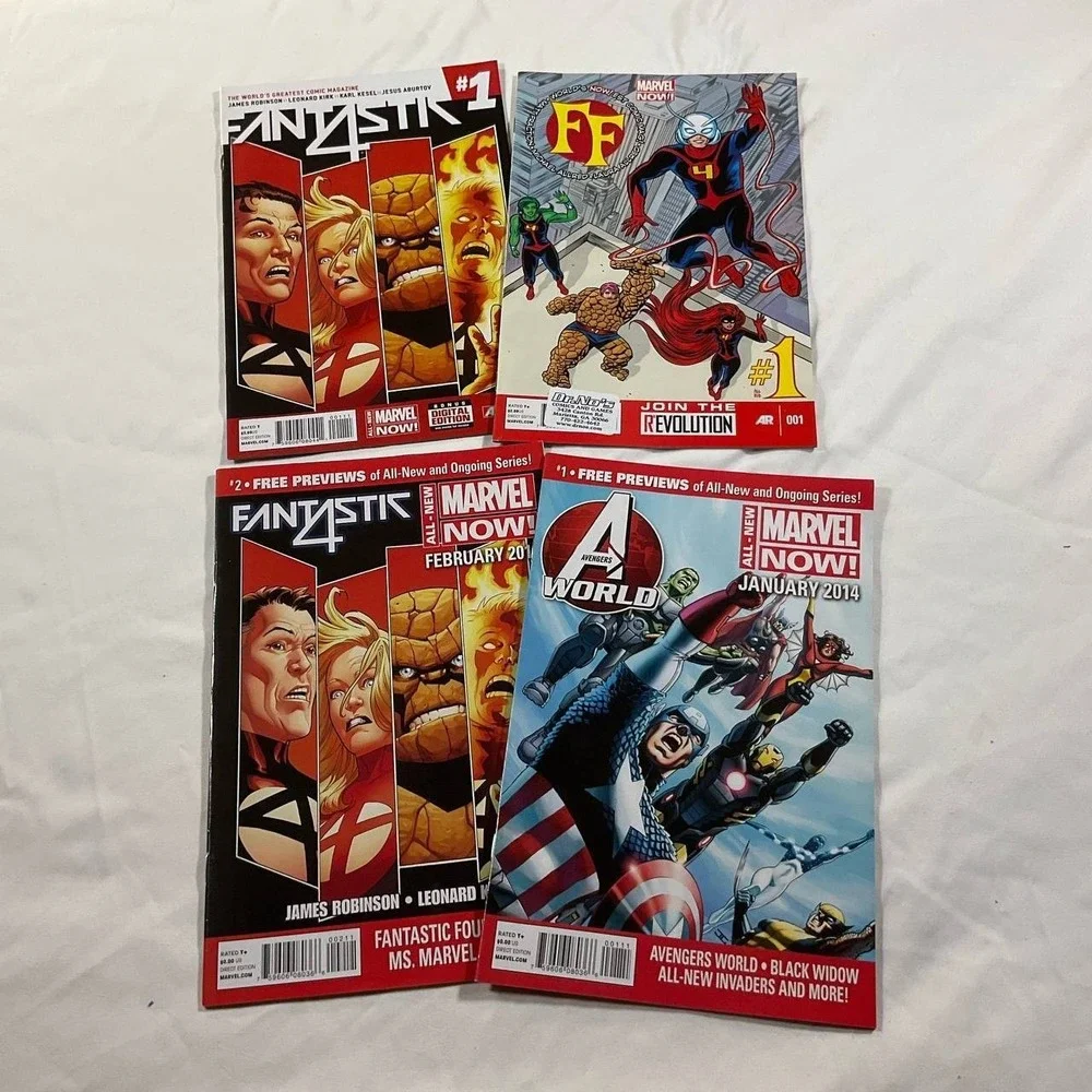 All-New Marvel Now! Comic Books Lot‎ Of 4 - Fantastic Fout/Captain America/FF